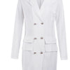 Women Blazer Elegant Office Lady Dress Long Sleeve Black White Spring Summer Female Causal Fashion  Large Size Suit