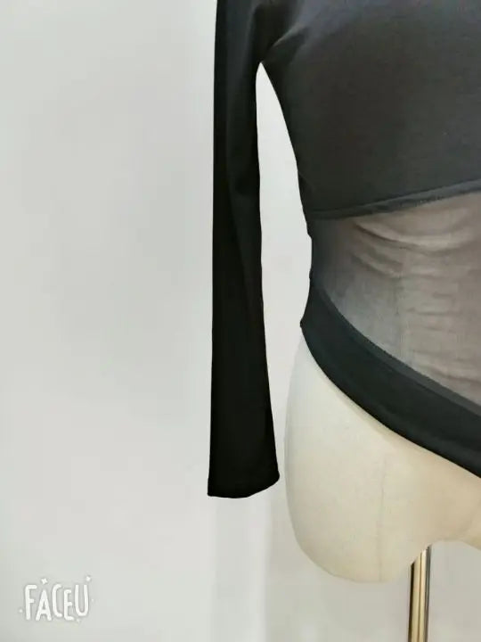 Summer Women T Shirt Girls T-Shirt Woman Clothes Long Sleeve Tops Spring Black Slim Tshirt Female Crop Top Tee Sexy Skinny Y2k