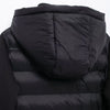 Hooded Patchwork Padded Jacket Coat with Pockets for Women, Long Sleeve, Front Zipper, Female Outerwear, Chic Tops, Fashion