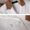 New Spring Autumn Green White Women Slim Blazer Long Sleeve Single Breasted Office Ladies Business Work Wear Formal Jacket Coat