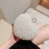 New Pearl Evening Bag Love Clutch Chain Bag Matching Cheongsam Evening Party Bag Banquet Bag Wedding Dress Bag