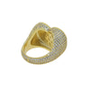 Full Micro Paved CZ Hollow Heart Ring High Quality Iced Out Bling Cubic Zirconia For Women Girlfriend Valentines Finger Jewelry