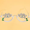 Stonefans Simple Rhinestone Cat Eye Glasses Frames Jewelry for Women Statement Spectacle Eye Decoration No Lens Eyewear Gift