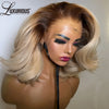 #4/613 Blonde Short Bob Human Hair Wigs For Women 13x6 Lace Wig Human Hair 13x4 Transparent Lace Wig Ombre Honey Blonde Wig 180%