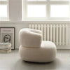 Small unit living room balcony leisure small sofa lamb wool single sofa ins style lazy sofa chair