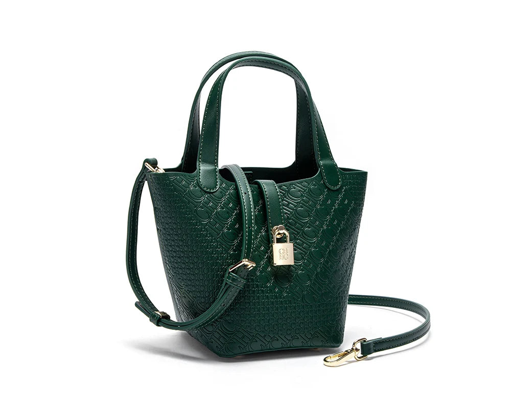 Retro Classic Women's Fashion Handbags Pure Color Design Metal Lock Buckle Accessories Ladies Shoulder Bags Minimalist Versatile