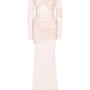 Articat Elegant Mesh Patchwork Long Sleeve Bodycon Party Club Evening Dress Sexy Double Layer Perspective Vestido Autum Clothing