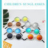 New Children's Circle Form Sunglasses Girl Decorative Pearl Frame Fashion Sun Glasses Cute Baby Outdoor Sunshade Eyewear UV400