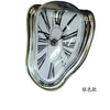 2024 New Novel Surreal Melting Distorted Wall Clocks Surrealist Salvador Dali Style Wall Decororation Home Garden Clock