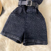 Women Denim one pieces Summer Playsuit Fashion Hot Drill High Waist Slim Sleeveless Strapless Sashes Outfits