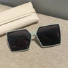 New Vintage Large Frame Sunglasses Women's Brand Designer Square Sun Glasses Women Travel Fashion Eyewear UV400 Gafas De Sol