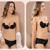 Invisible Push Up Bra for Women Backless Strapless Bra Seamless Front Closure Bralette Underwear Silicone Self-Adhesive Bra Pads