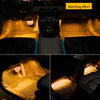 Neon LED Car Interior Ambient Foot Strip Light Accessories Back light Remote App Music Control Auto Decorative Atmosphere Lamp