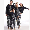 Christmas Family Matching Pajamas Set 2025 Mom Dad Kids Elk Print 2Pcs Clothes Baby Romper Family Look Soft Sleepwear Xmas Gift