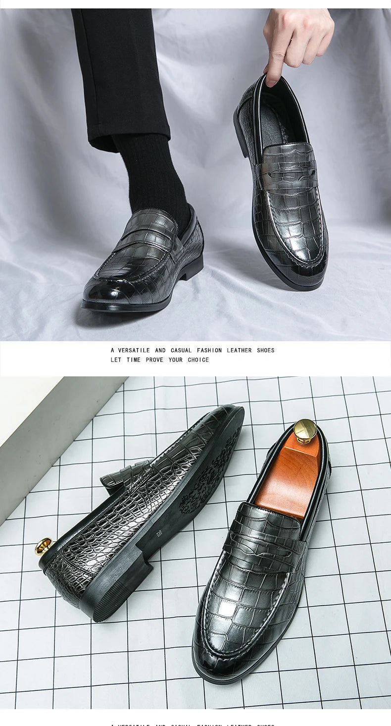 High Quality Leather Shoes Men British Style Wedding Business Brogue Shoes For Men Size 48 Men's Dress Shoes Formal Leather Male