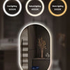 Bathroom Smart Makeup LED Mirror Adjustable light With Bluetooth Speaker Anti-Fog Human Body Induction Hotel Decoration Mirror