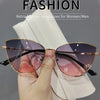 2024 Sexy Classic Vintage Cat Eye Sunglasses Woman Vintage Sun Glasses Female Ladies Cat Eye Sunglass 2024 Metal Frame Glasses