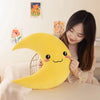 25cm New Sky Style Funny Moon Soft Plush Toy Baby Cute Throw Pillow Comfort Dolls Home Decor Xmas Gift Kids