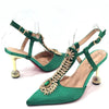 Spot Goods Red Color 2024 New Arrival Special Design Women Party Shoes Matching Bag Set For Luxury Wedding Party Women