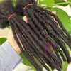 Malaika Locs Extension Human Hair 8 Inch Full Handmade Permanent Dreadlock 0.6cm Dreadlock Extension 30 Str Human Hair Locs