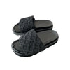 Ladies Magic Sticker Flat Slippers 2025 Summer New Designer Luxury Sandals for Women Elegant Home Flat Slippers Zapatos De Mujer