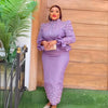 Fashion suit African Dresses For woman rhinestone turkey dresses for women luxury High quality mesh fabric African Beaded Dress