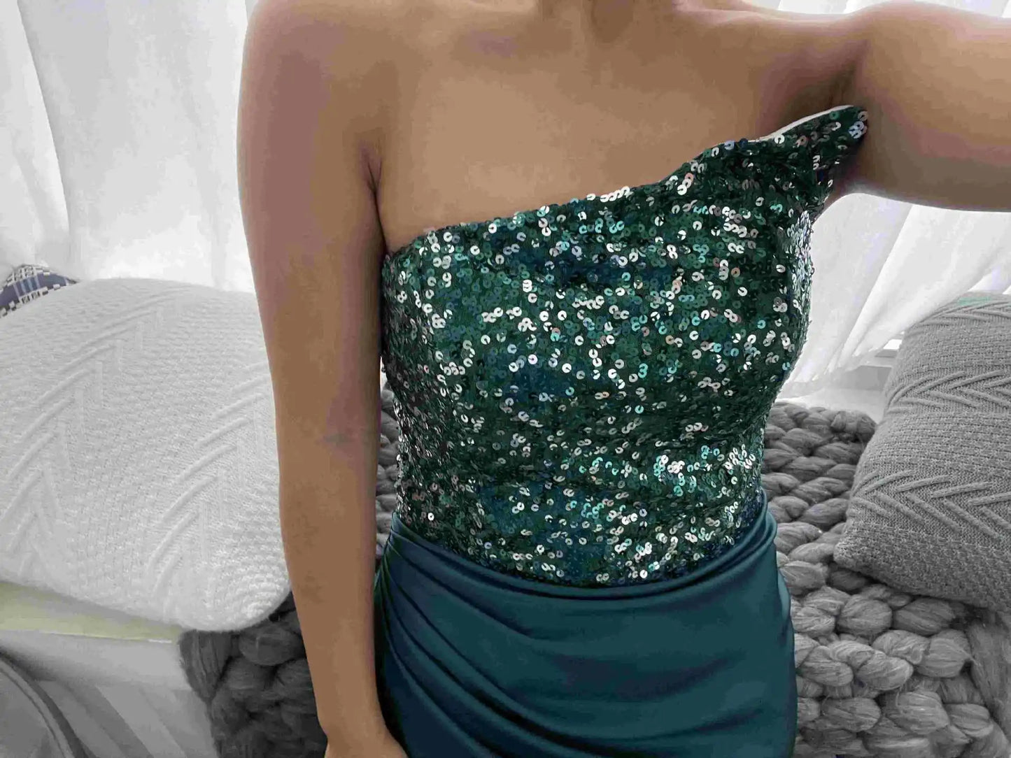 Sequin Dress for Women Sleeveless Mid-length Evening Dress Elegant Chest Wrapping Summer Dress Casual Sexy Party Dresses Vestido