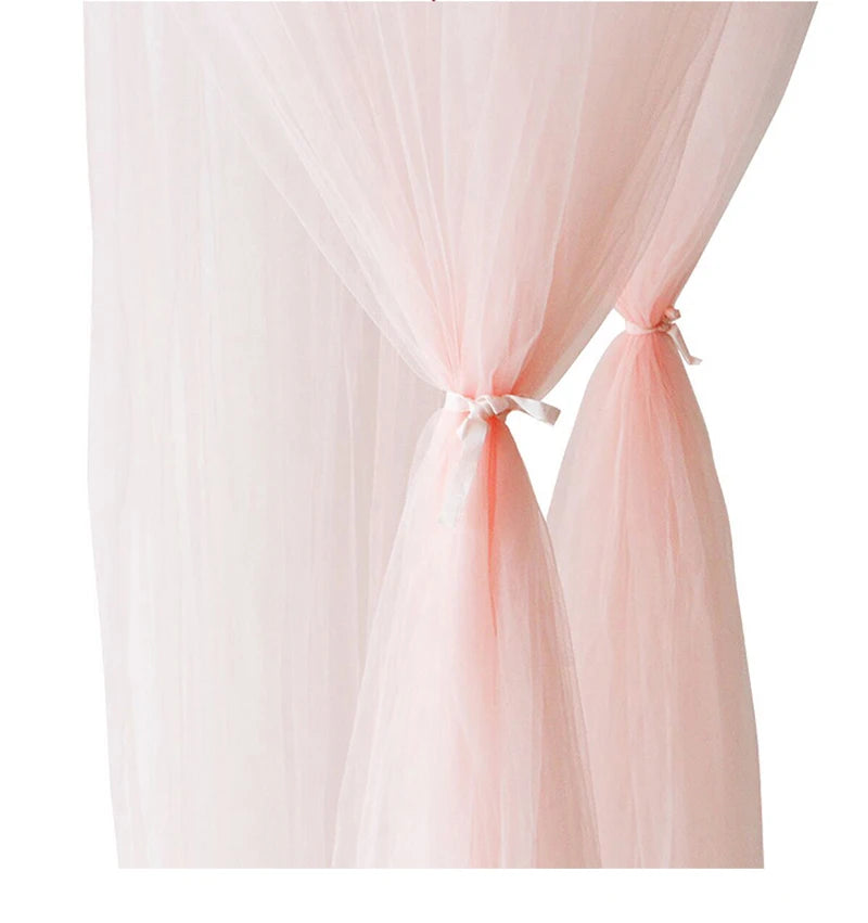 Baby Canopy Mosquito Net Bed Canopy Curtain Bedding Crib Netting Pink Girls Princess Play Tent for Kids Children Room Decoration