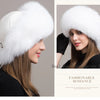 Hot Sale 100% natural Fox Fur Hat Women Cap Thick Fur Cap Winter Warm Hat Female Fashion For Women Hat With Earmuffs Hat