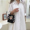 Evening Bags for Women 2024 New Fashionable Leather Shoulder Bag Woman Hard High Quality Hip Hop Party Luxury Designer Handbag