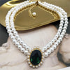 Luxury Vintage Three-layer Pearl Collar Choker, 2024 New In Trend Jewelry Fashion Woman's Choker Necklace on the Neck Party Gift