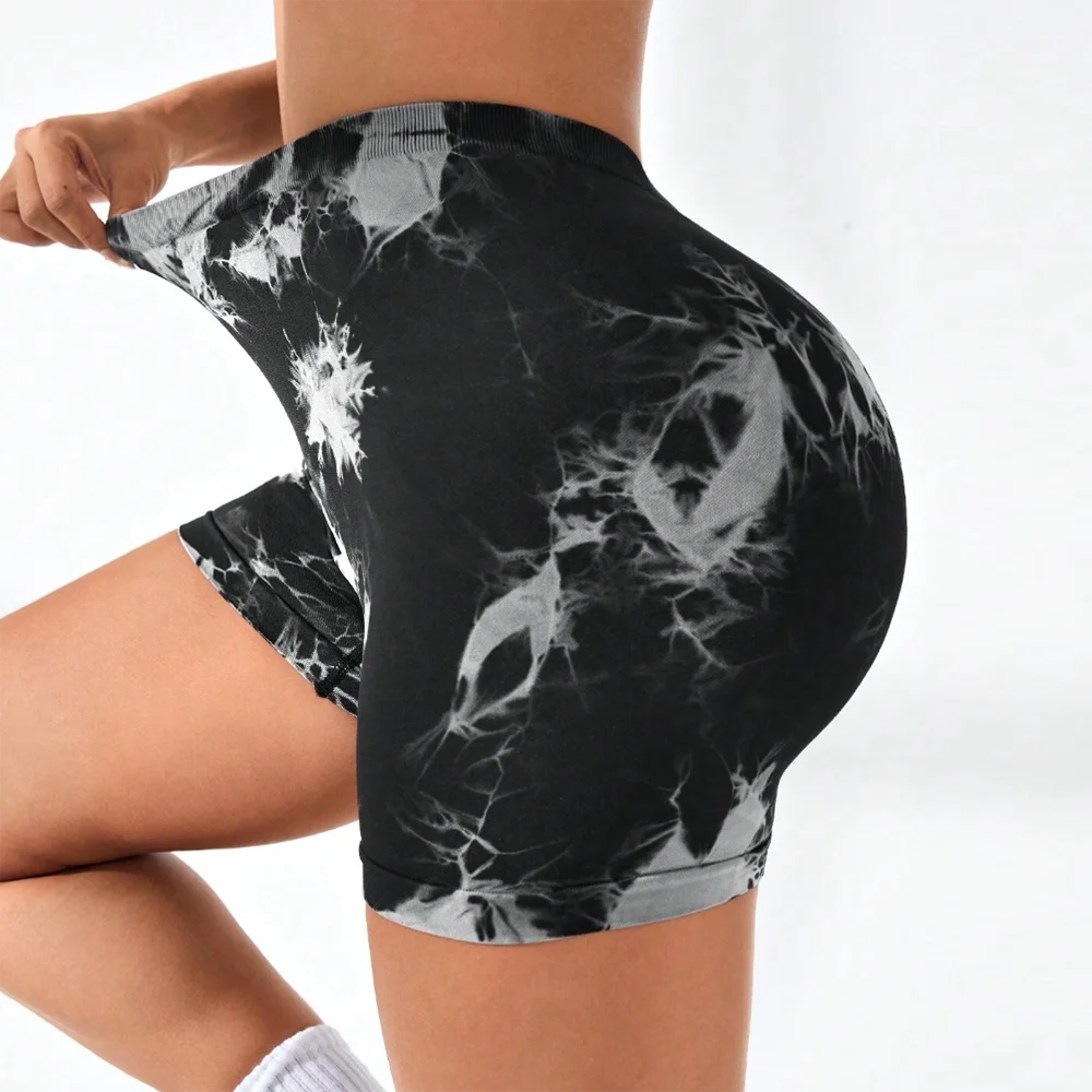 FITTOO Women V Back Shorts Cross High Waist Scrunch Butt Booty Leggings Workout Athletic Gym Cargo Bottoms Sexy Female Clothing