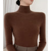 Women Turtleneck Basics Cashmere Sweater Autumn Winter Pullover 100% Merino Wool Knitwear Female Soft Slim Knitting New Top