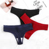 BZEL 4PCS Women's Panties Set Fashion Striped Thongs Soft Cotton Underwear Sexy Lingerie Sports Breathable G-Strings Cozy T-Back