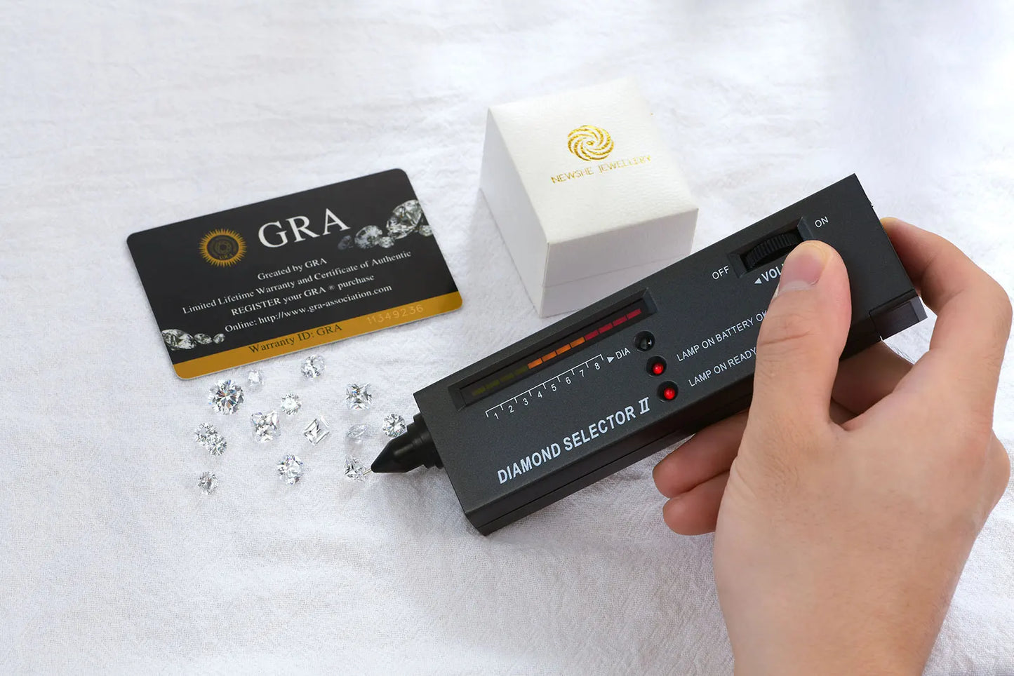 Newshe Original 925 Silver Moissanite Rings with GRA Certificate D Color VVS1 Diamond Wedding Ring Set for Women Luxury Jewelry
