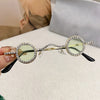 Fashion Diamond Round Sunglasses Women Luxury Rhinestone Shades UV400 Sun Glasses Female Punk Brand Designe Eyewear Men Eyeglass