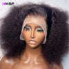Afro Kinky Curly 500 Density 13×6/360 HD Glueless Lace Frontal Wigs Human Hair Wear And Go PrePlucked Hair For Black Women HMBP
