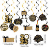 10pcs/set Happy New Year Spiral Hanging Banner Garland Hello 2025 New Year Eve Party Decoration Supplies Photo Booth Props Gift
