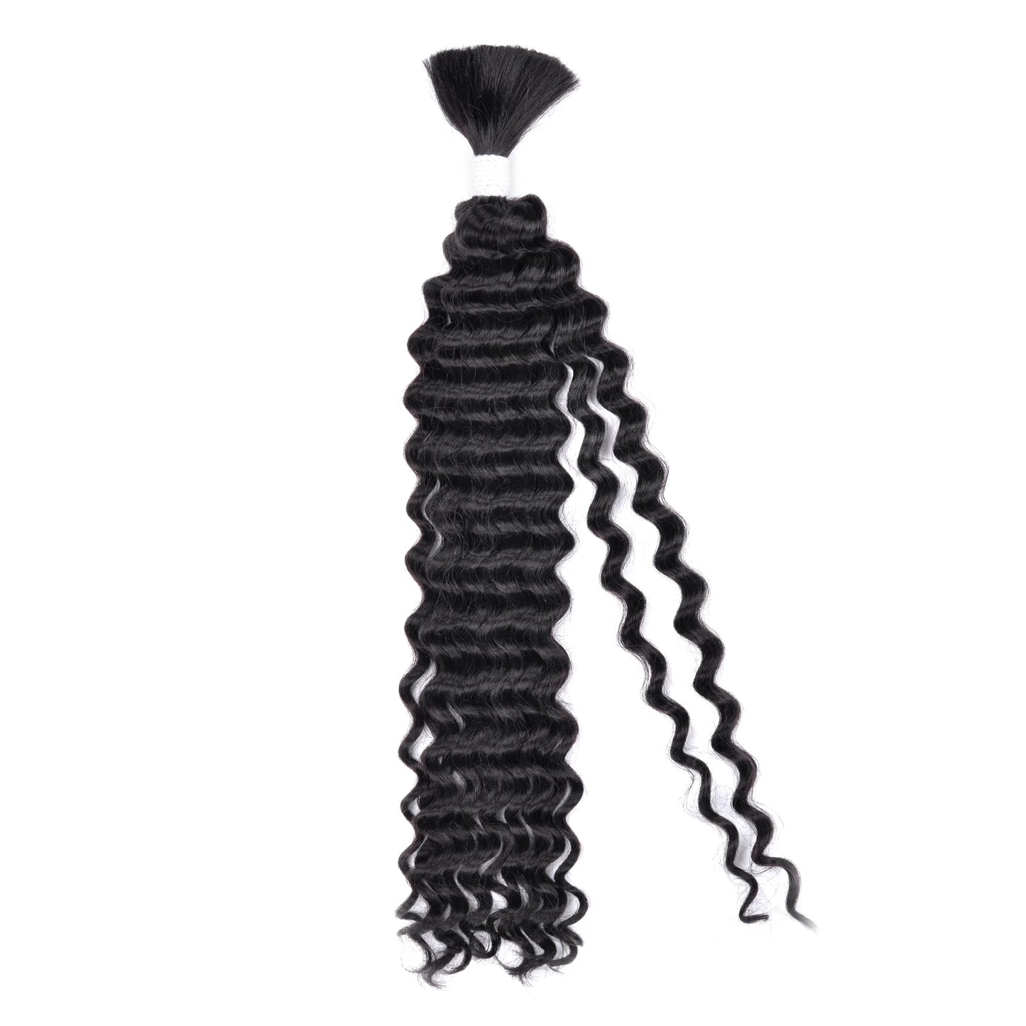 Synthetic Braiding Hair for Boho Braids 20Inch 90G Deep Wave Bulk High Quality Synthetic Protein Hair Extensions For Women