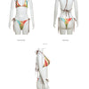 Weird Puss Hawaii Beach Vacation Style European and American Sexy Sexy Fashion Halter Bikini Suit Women