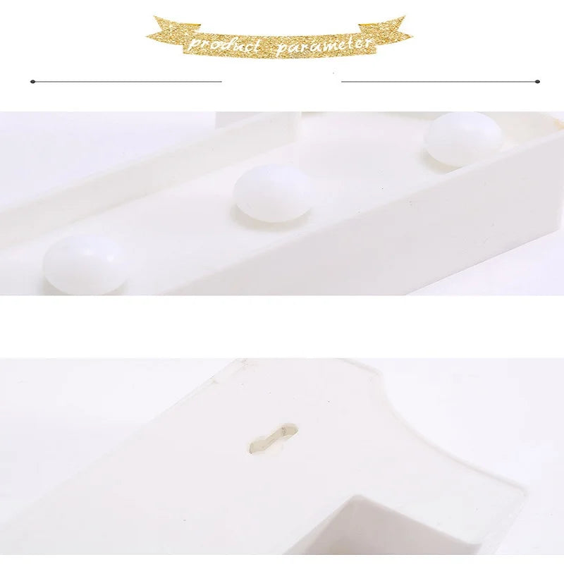 Luxury Alphabet Letter LED Lights Luminous Number Lamp  Battery Night Light for Home Wedding Birthday Christmas Party Decoration