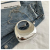New Gold Silver Fashion Acrylic Moon Women's Handbags Luxury Ladies Clutch Bags Dinner Bag with chain 2024