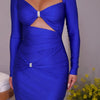 Articat Sexy Hollow Out Long Sleeved Elastic Tight Dress Women Pleats Double Layered Female Vestidos Elegant Party Evening Dress