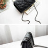 Black Luxury Handbags And Purse Women PU Leather Messenger Shoulder Bag Plaid Female Crossbody Bag Tassel Quilted  Brand