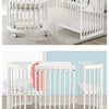 Oval crib Multifunctional pine children's bed European white newborn baby movable splicing bed