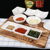 White Melamine Dipping Saucer Soy Vinegar Saucer Japanese Tableware Kitchen Seasoning Dish Scallion Garlic Plate for Restaurant