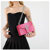 Crocodile Embossed Shoulder Bags For Women Flap PU Leather Fashion Rhinestone Decor Small Square Crossbody Bag Designer Handbag