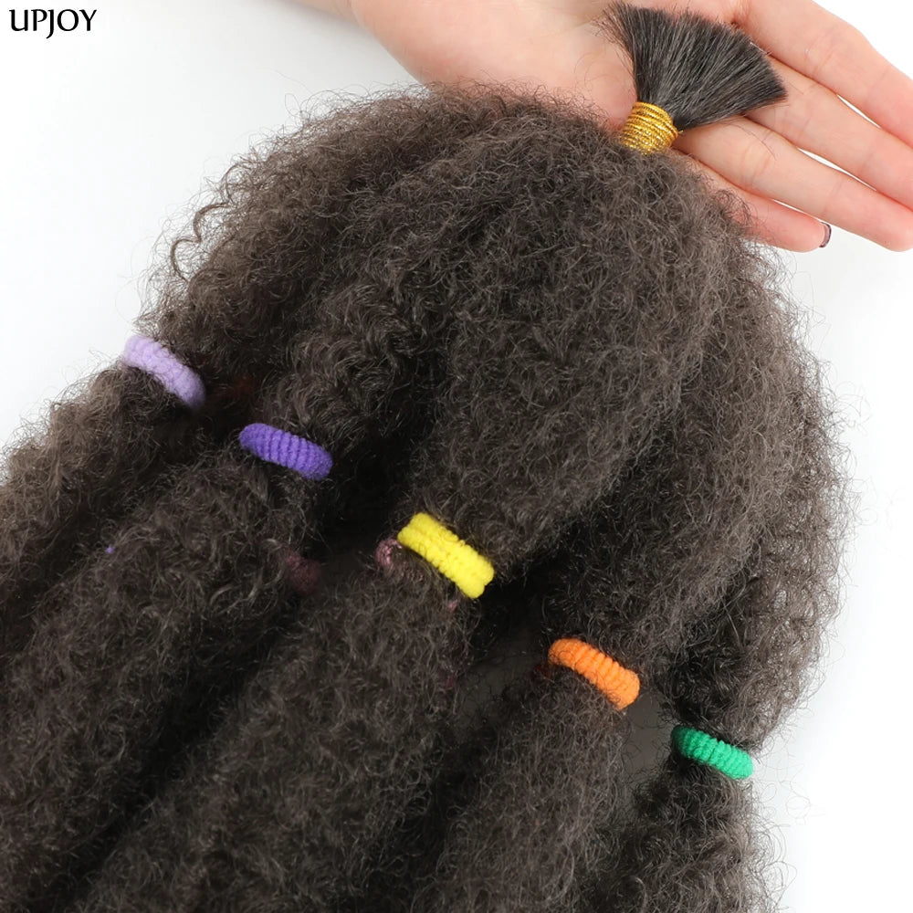 Afro Kinky Curly Hair Bulk Synthetic 12inch Ombre Marley Twists Braiding Hair #1B 4 27 30 33 99J Green Ombre Purple Brown Colors