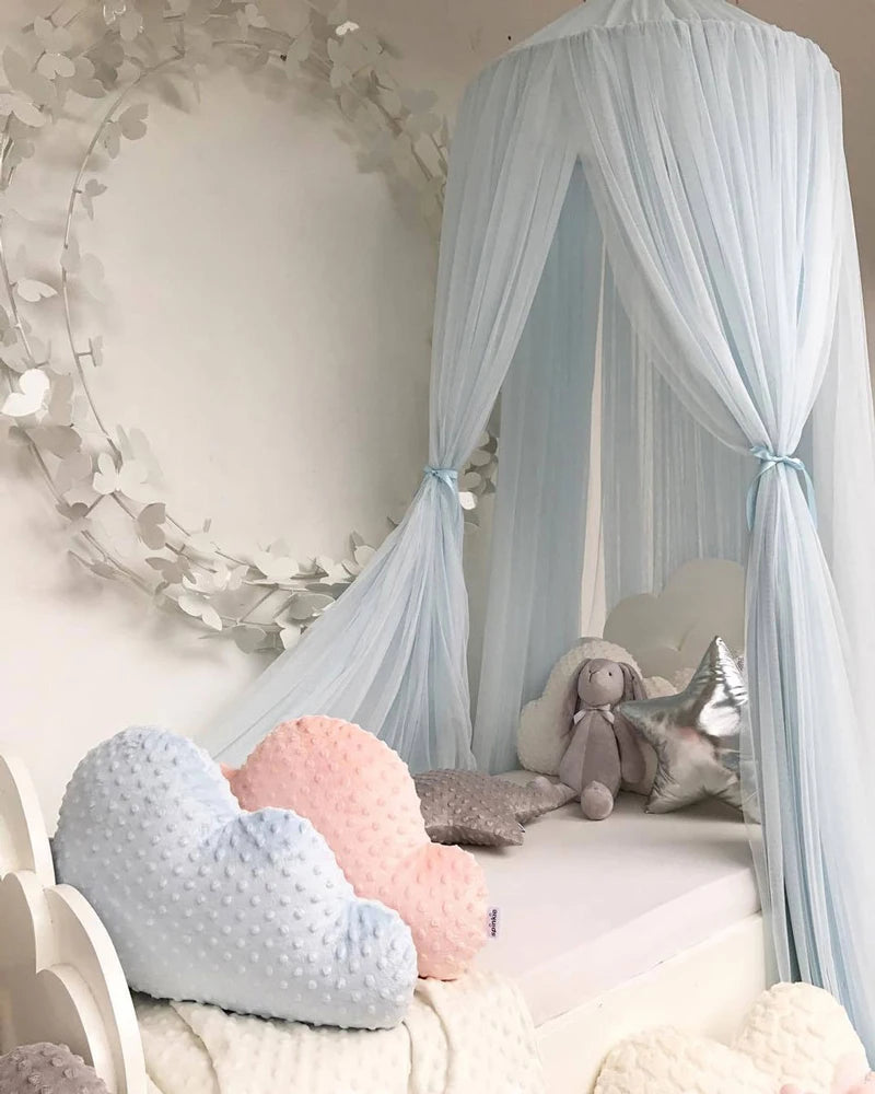 Baby Canopy Mosquito Net Bed Canopy Curtain Bedding Crib Netting Pink Girls Princess Play Tent for Kids Children Room Decoration