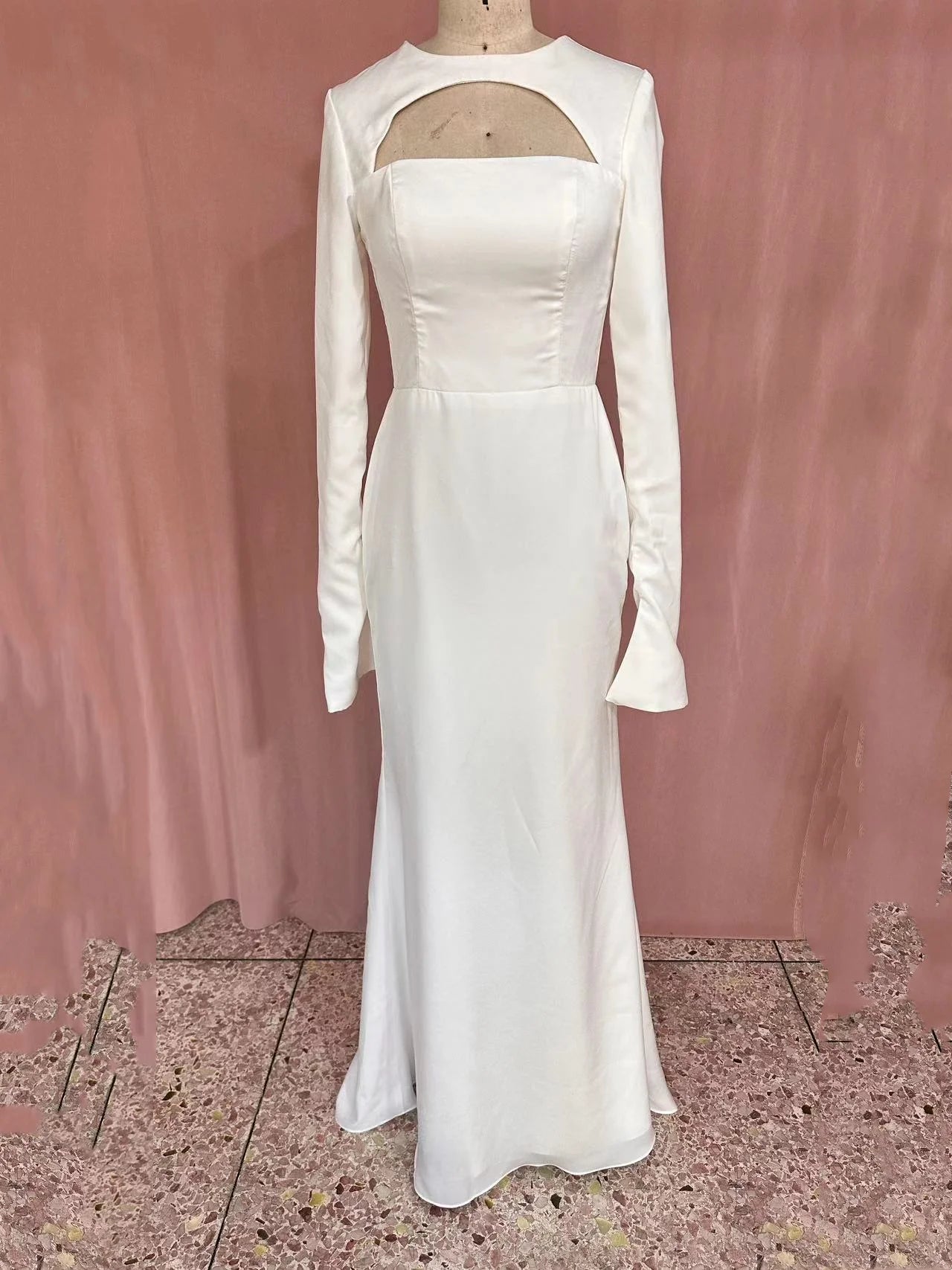 Bella Black Satin Prom Dresses Detachable Shawl Mermaid Wedding Dress Elegant Long Sleeves Customized Vestidos De Fiesta 2024